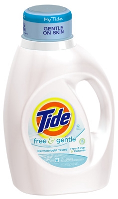 Liquid Laundry Detergent, Free & Gentle, 50-oz.