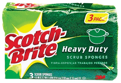 Heavy-Duty Scrub Sponges, 3-Pk.