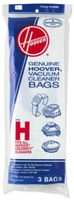 Hoover Style  inchH inch Vacuum Cleaner Bags, 3-Pack