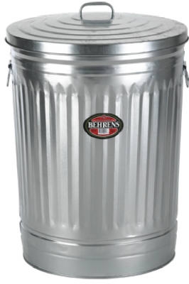 20-Gallon Galvanized Steel Trash Can