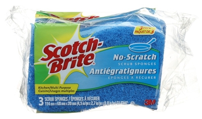 3-Pack No Scratch Multi-Purpose Scrub Sponge