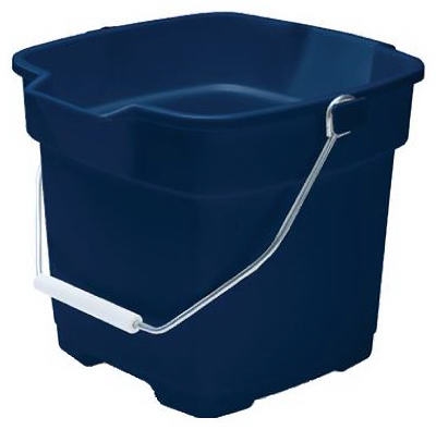 Plastic Bucket, Royal Blue, 12-Qt.