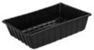 Utility Tub, Black Plastic, 36 x 24 x 8-In.