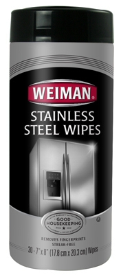 Stainless Steel Wipes, 30-Ct.