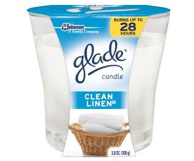 Scented Candle, Clean Linen, 3.4-oz.