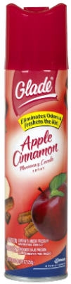 Aerosol Air Freshener, Apple Cinnamon, 8-oz.