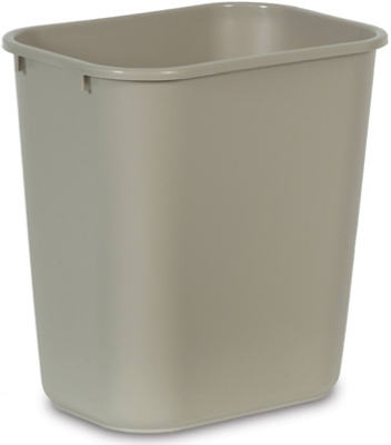 Wastebasket, Commercial Grade, 28-1/8-Qt.