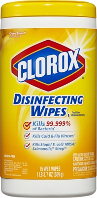 Disinfecting Wipes, Lemon Fresh, 75-Ct.