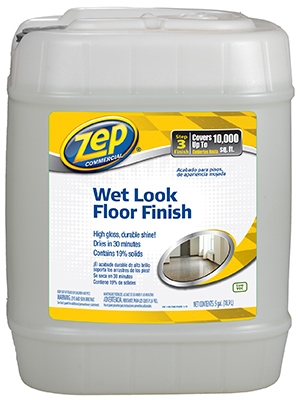 Wet Look Floor Finish, 5-Gals.