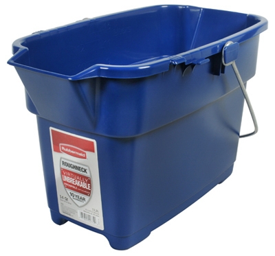 Roughneck Bucket, Royal Blue, Rectangular, 14-Qt.