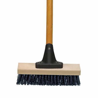 Deck Scrub Brush, Stiff Synthetic Bristles, 10-In.