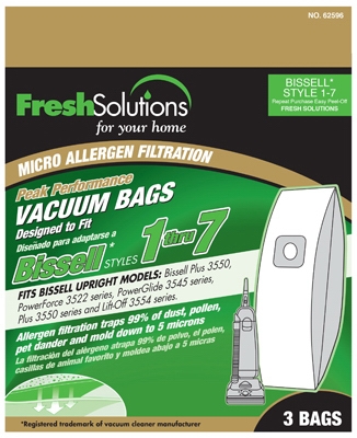 Vacuum Bags, Upright 1-7, 3-Pk.