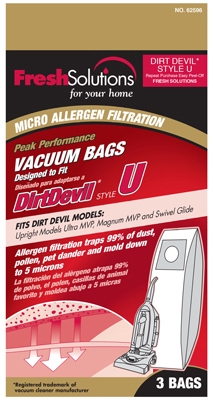 Vacuum Bags, U Style, 3-Pk.