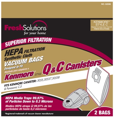 Vacuum Bags, Q & C Style, 2-Pk.