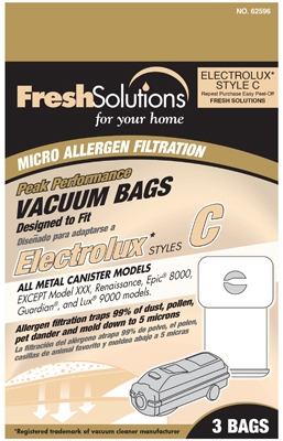 Vacuum Bags, C-Style, 3-Pk.