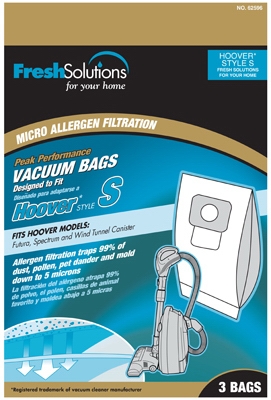 Vacuum Bags, S Style, 3-Pk.