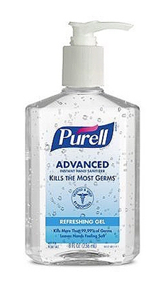 Advanced Hand Sanitizer Gel, Original, 8-oz. Pump