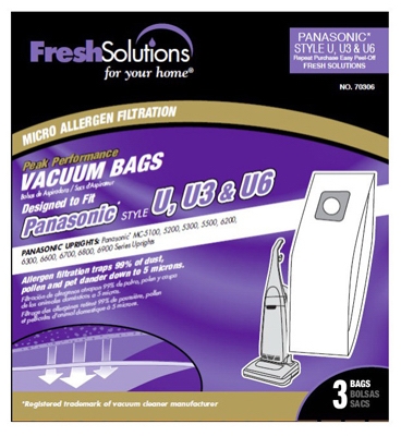 Vacuum Bags, U Style, 3-Pk.