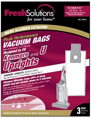 Vacuum Bags, U Style, 3-Pk.