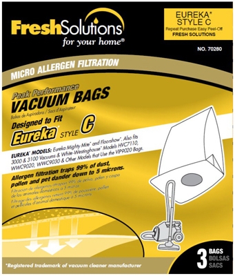 Vacuum Bags, C Style, 3-Pk.