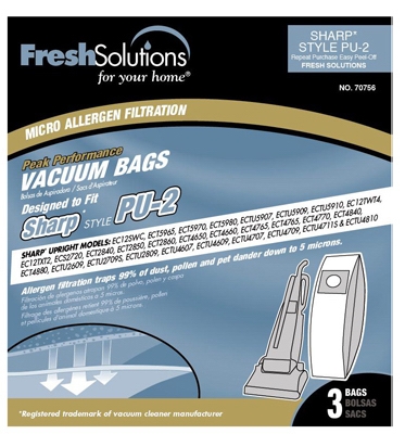 Vacuum Bags, PU-2 Style, 3-Pk.
