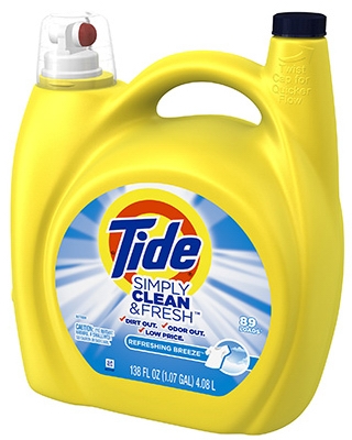 Simply Clean & Fresh Laundry Detergent, Liquid, Breeze Scent, 138-oz.