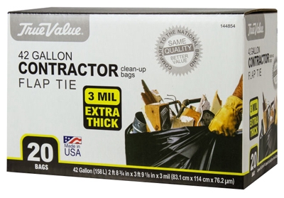 20-Count 42-Gallon Contractors Trash Bags