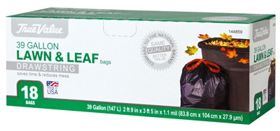 Lawn & Leaf Trash Bags, 39-Gal, 18-Ct.