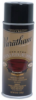 Varathane 12-oz. Cabernet Wood Stain & Polyurethane Spray