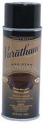 Varathane 12-oz. Dark Walnut Wood Stain & Polyurethane Spray