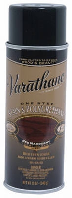 Varathane 12-oz. Red Mahogany Wood Stain & Polyurethane Spray