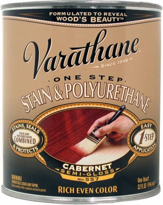 Varathane Qt. Cabernet Wood Stain & Polyurethane