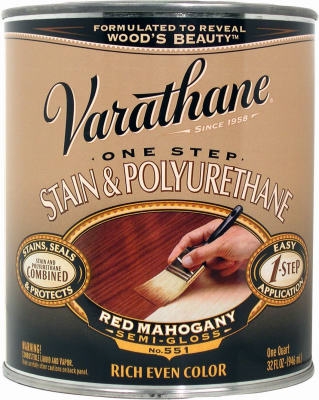 Varathane Qt. Red Mahogany Wood Stain & Polyurethane