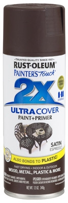 Painter's Touch 2X Spray Paint, Satin Espresso, 12-oz.