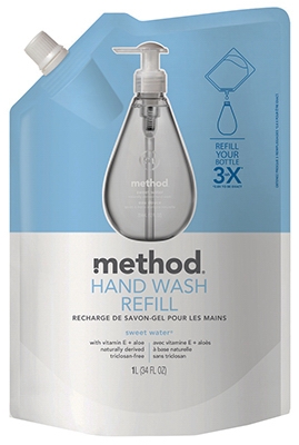 Gel Hand Soap Refill, Sweet Water, 34-oz.