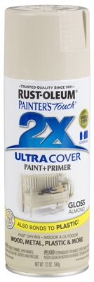 Painter's Touch 2X Spray Paint, Gloss Almond, 12-oz.