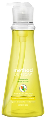 Dishwashing Liquid, Lemon Mint, 18-oz.