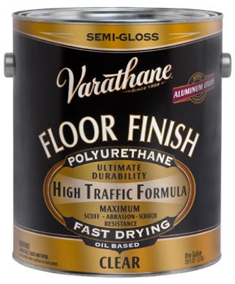 1-Gallon Varathane Semi-Gloss Clear Premium Polyurethane Floor Finish