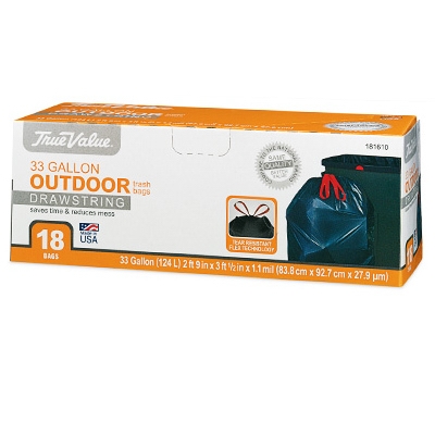Large Trash Bags, 18-Ct. 33-Gal.