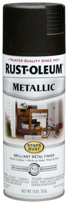 Stops Rust Metallic Spray Paint, Oil-Rubbed Bronze, 11-oz.