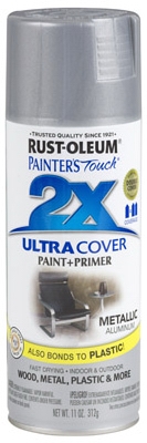 Painter's Touch 2X Spray Paint, Aluminum, 12-oz.