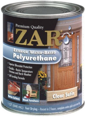 ZAR  Exterior Water-Based Polyurethane Satin Quart