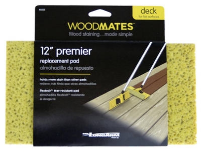 Woodmates 12-Inch Premier Stain Applicator Replacement Pad