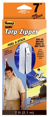7-Ft. Peel 'N Stick Tarp Zipper Door