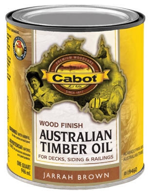 Australian Timber Oil Wood Stain Finish, Jarrah Brown, Qt.