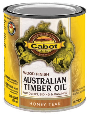 Australian Timber Oil Wood Stain Finish, Honey Teak, Qt.