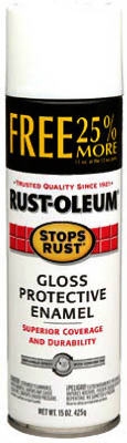 Stops Rust Spray Enamel, White Gloss, 16-oz. Bonus