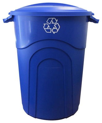 32 Gallon Injection Molded Recycle Trash Can