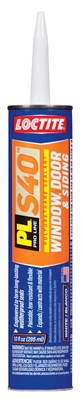PL S40 Polyurethane Door, Window & Siding Sealant, White, 10-oz. Cartridge