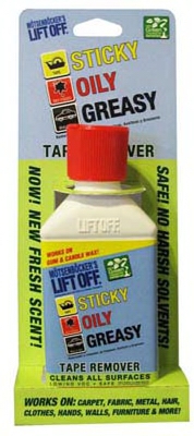 Tape, Adhesive, Grease & Oil Stain Remover, 4.5-oz.